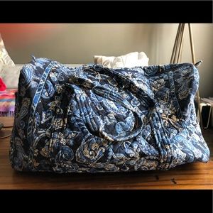 Vera Bradley Large Duffle Bag in Windsor Navy